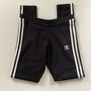 Adidas Black Striped Leggings Size Small
